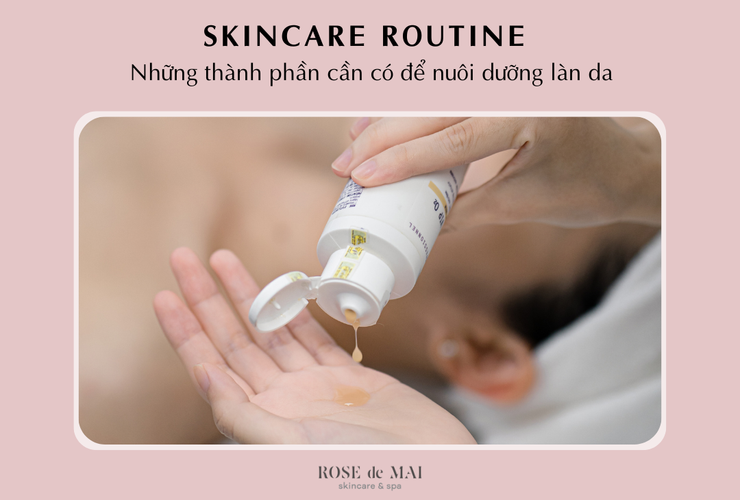 Skincare routine những thành phần cần có để nuôi dưỡng làn da