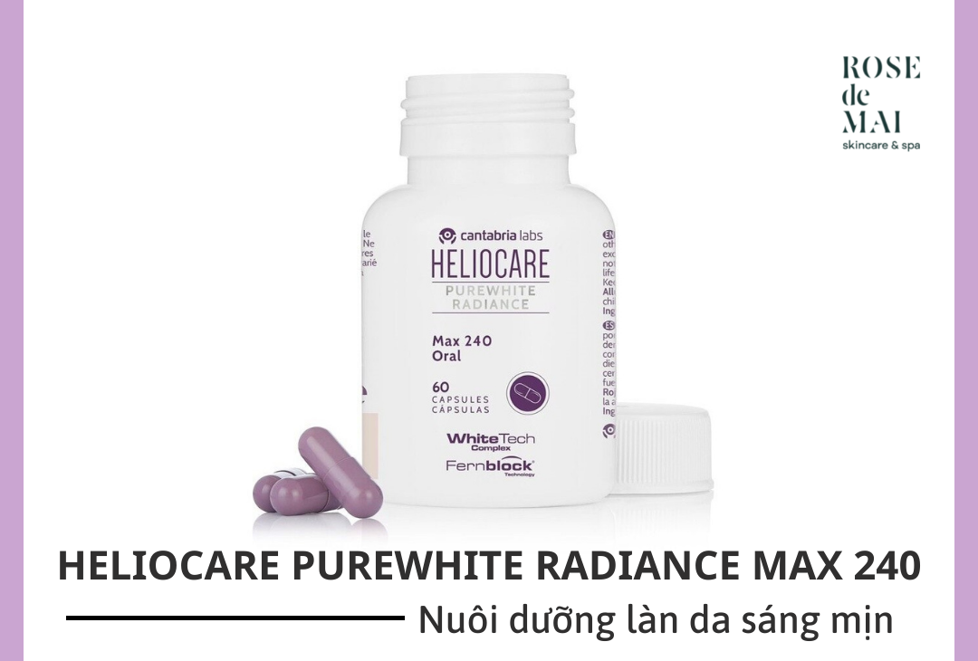 Heliocare purewhite rediance max 240 – Nuôi dưỡng làn da sáng mịn